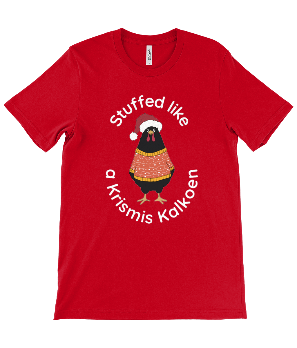Krismis Kalkoen - Unisex Crew Neck T-Shirt