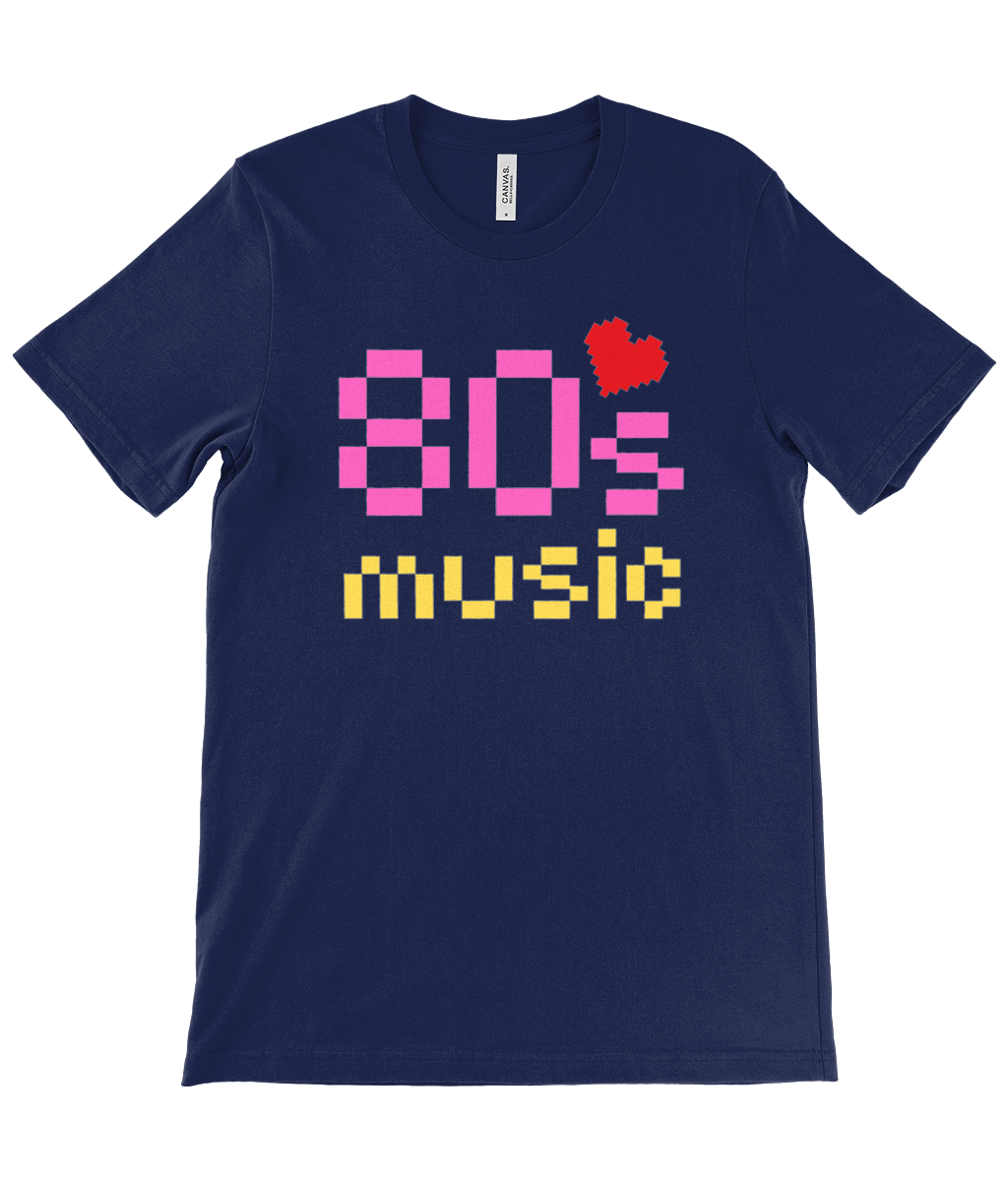 80s Heart the Music! - Unisex Crew Neck T-Shirt