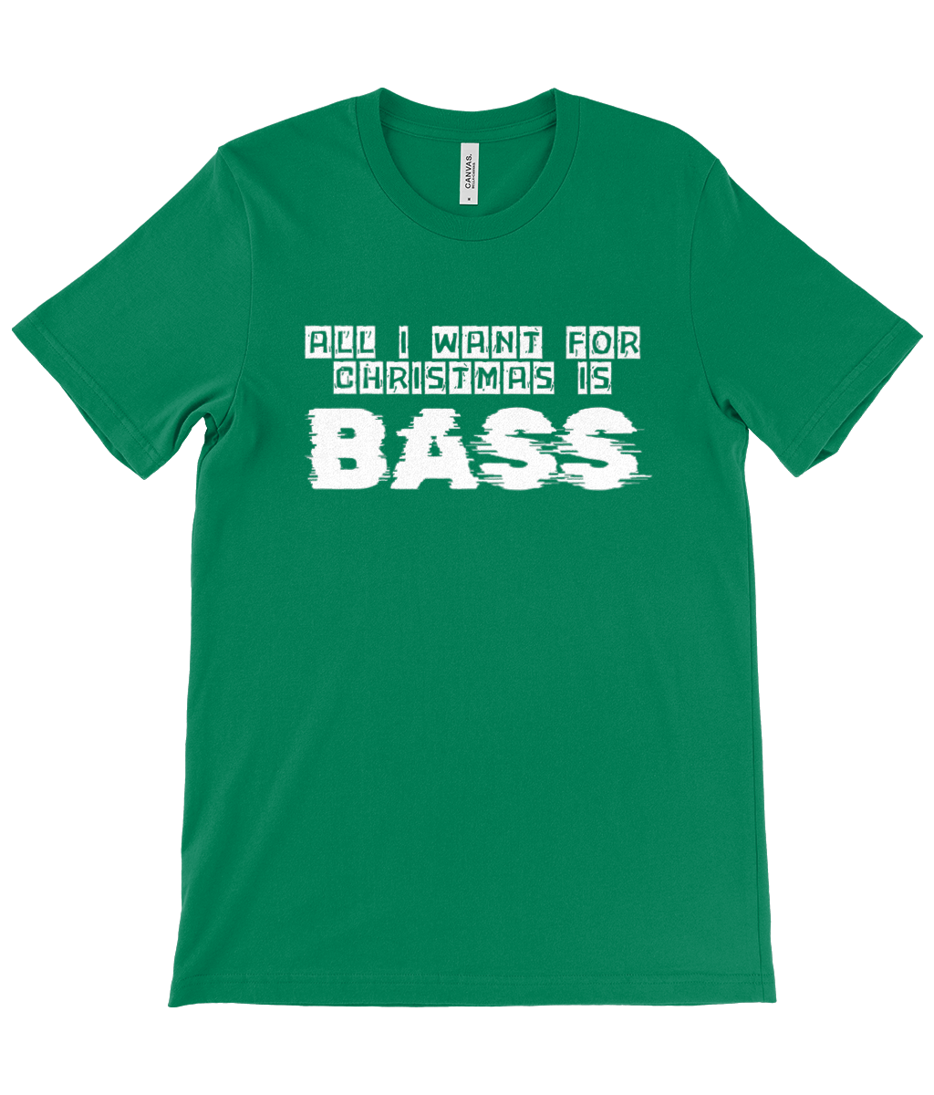 90s Christmas Bass - Unisex Crew Neck T-Shirt