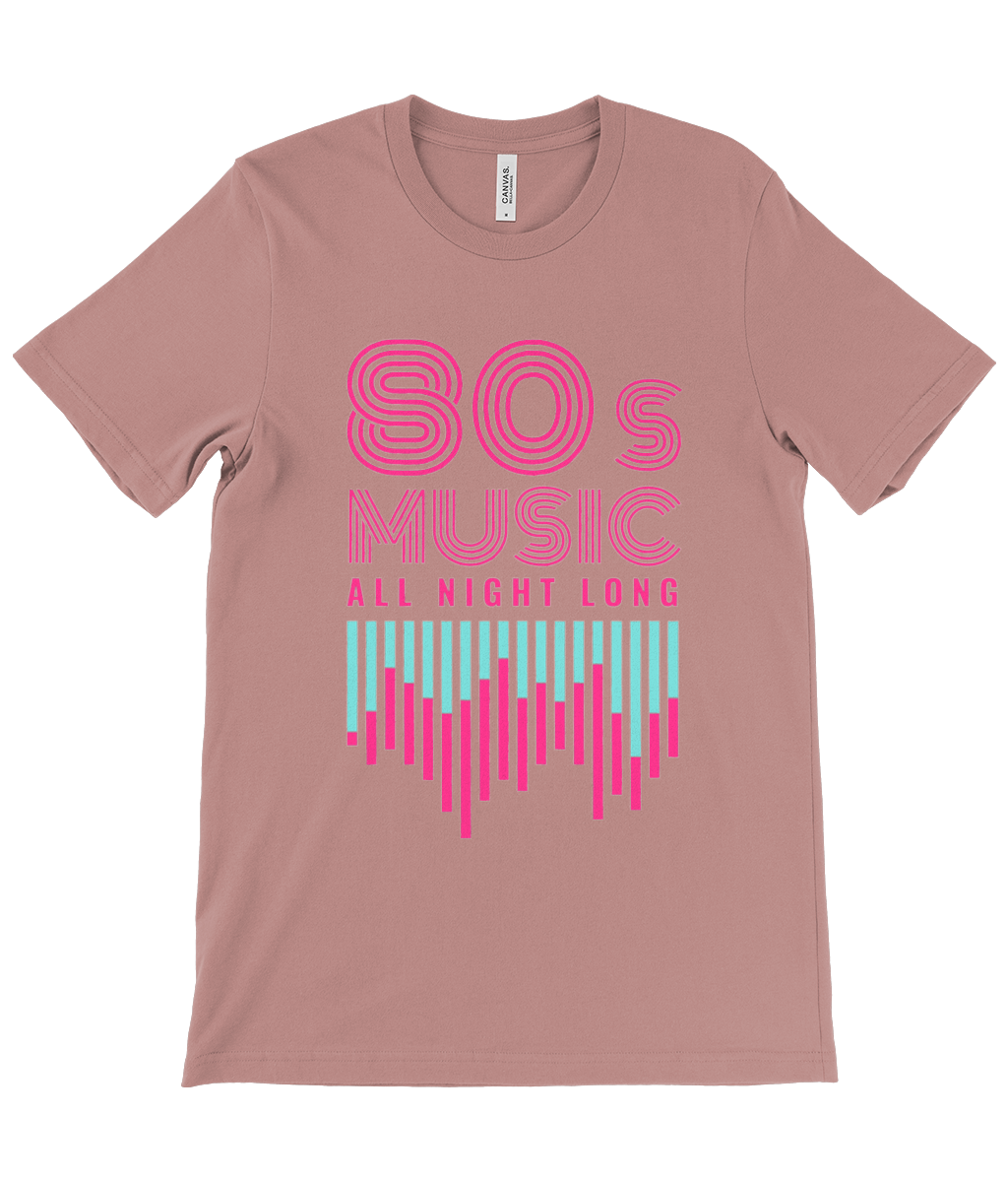 80s music all night long! Unisex Crew Neck T-Shirt