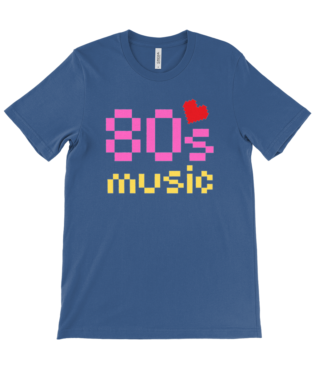 80s Heart the Music! - Unisex Crew Neck T-Shirt