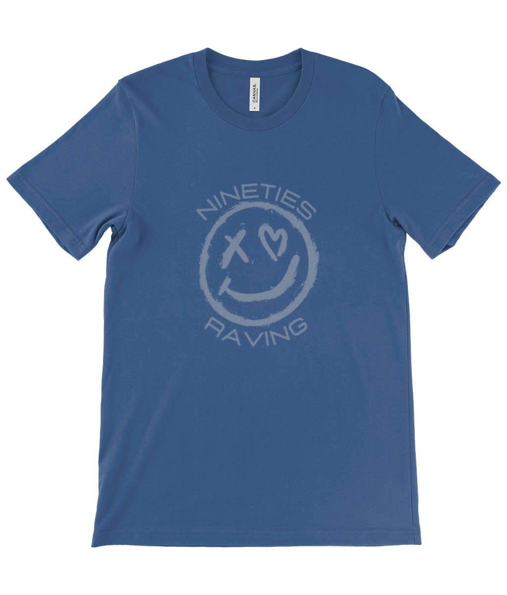 90s Raving Big Smiley - Unisex Crew Neck T-Shirt