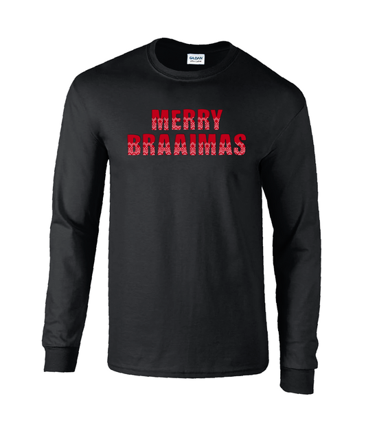 Xmas Braaimas -  Unisex Long Sleeve T-Shirt