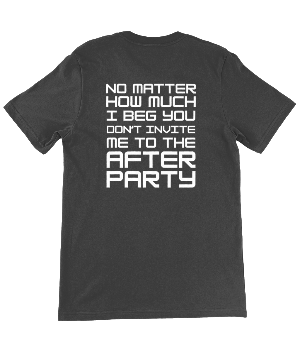 90s After Party (Front & Back print) - Unisex Crew Neck T-Shirt