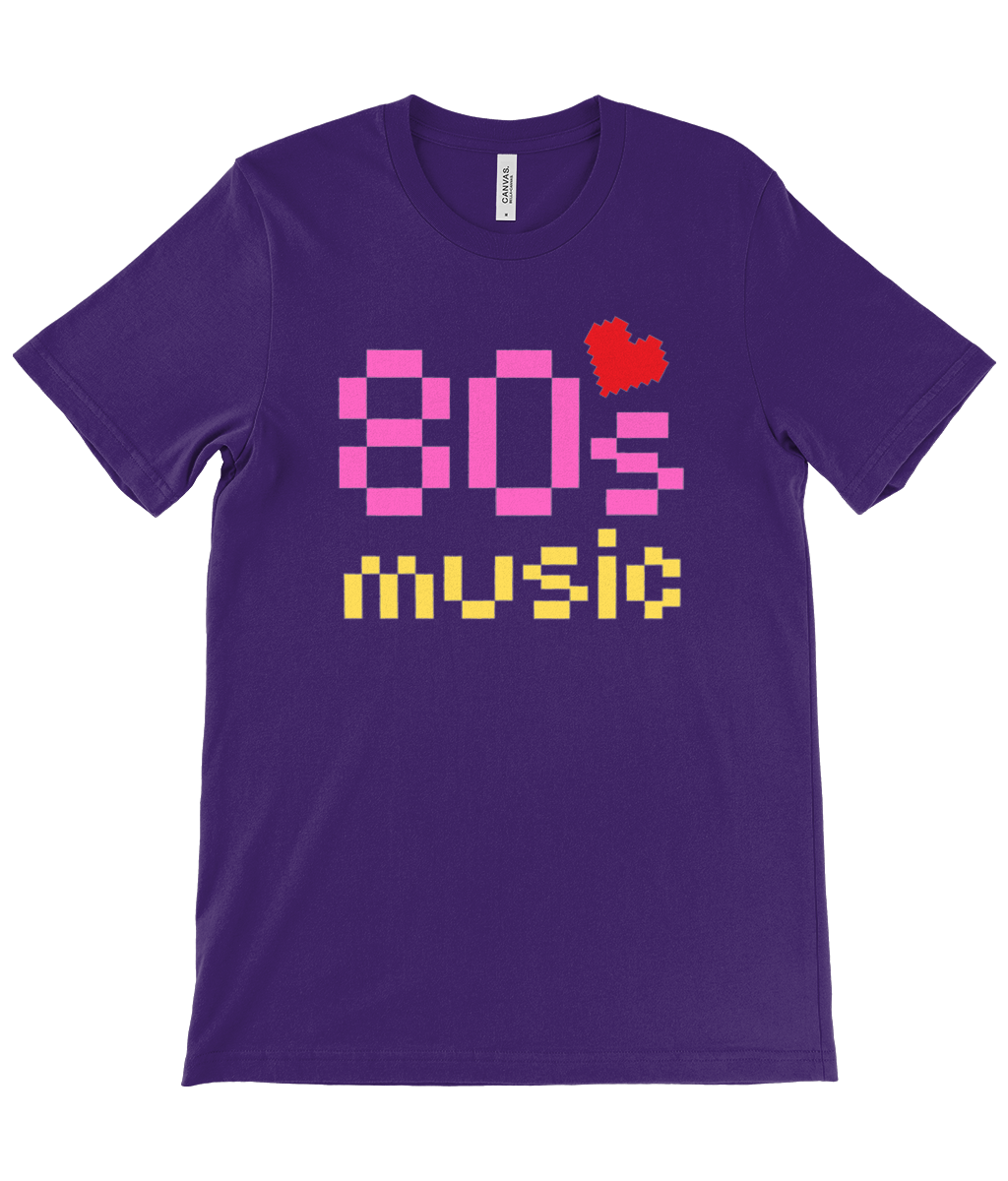 80s Heart the Music! - Unisex Crew Neck T-Shirt