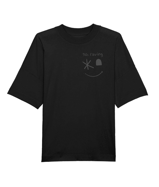 90s Raving Smiley Wink Dark! Unisex Blaster T-Shirt