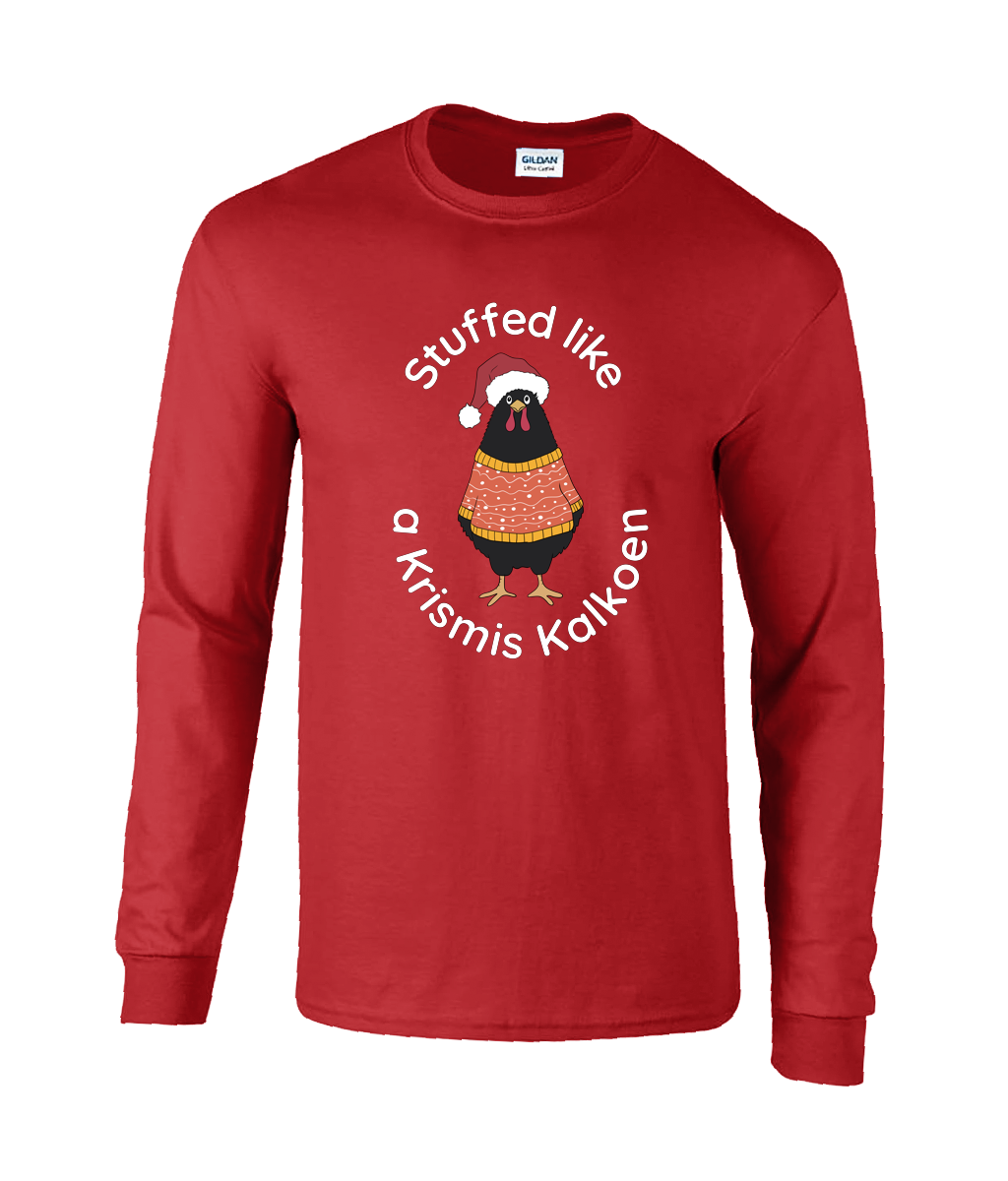 Krismis Kalkoen -  Long Sleeve T-Shirt