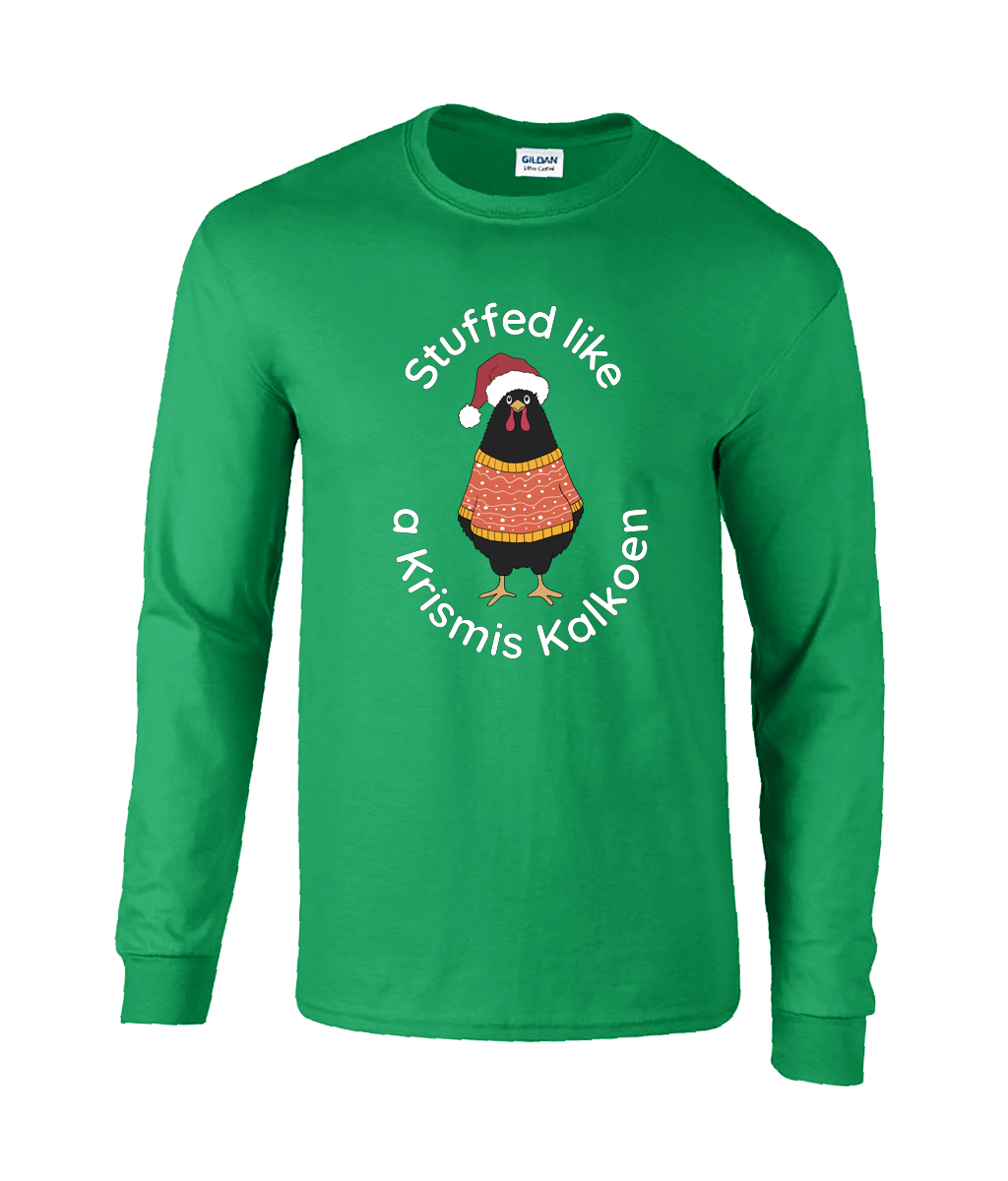 Krismis Kalkoen -  Long Sleeve T-Shirt