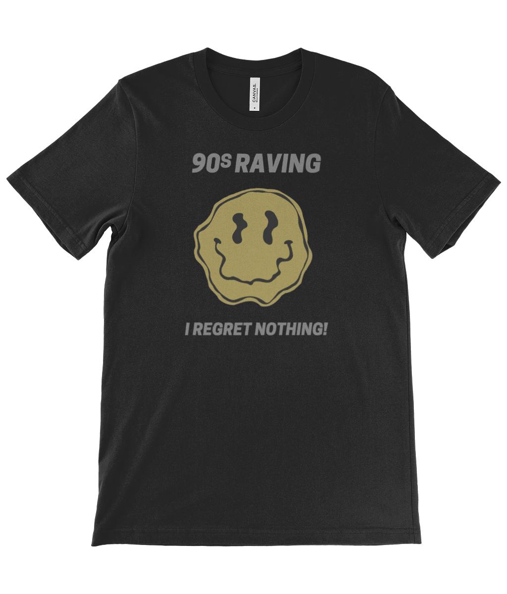 90s Raving No Regrets - Unisex Crew Neck T-Shirt